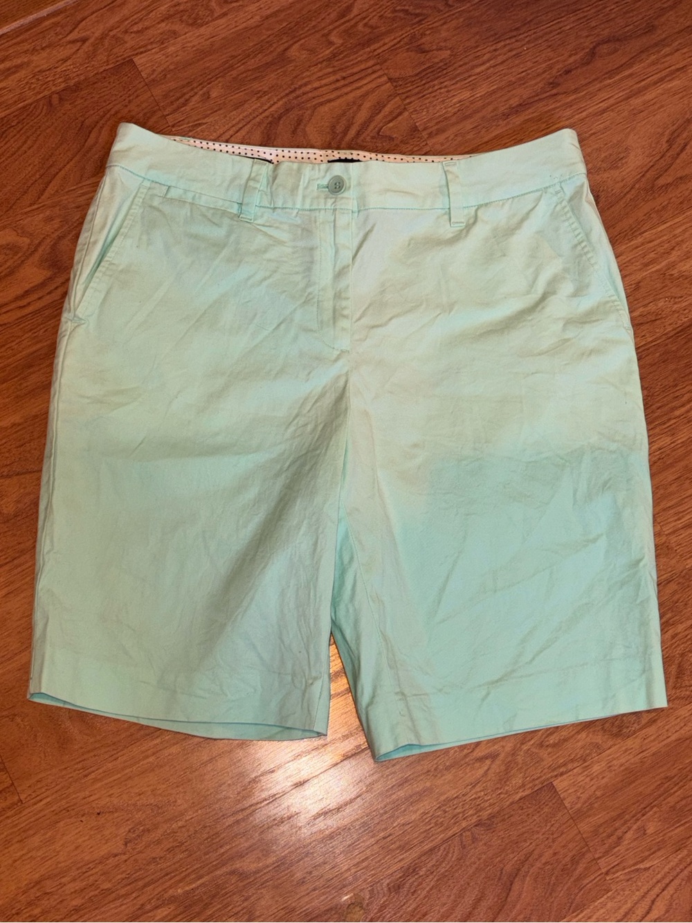 Talbots Light Mint Green Cotton Shorts